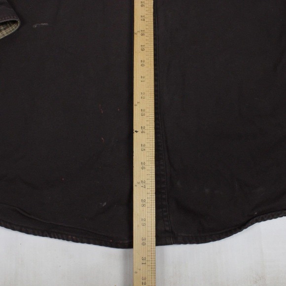 Vtg Carhartt Button Up Chore Jacket Blanket Lined 4 Pocket Union Brown Size 3XL - Picture 5 of 15